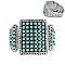Stylish Western Style Turquoise Stretch Bracelet