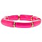 Chunky Tube Acrylic Bamboo Stackable Bracelet