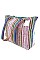 Pack of 12 Aztec Print Wowen Tote Bag - Summer Beach Bags