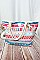 Pack of 12 Aztec Print Canvas Tote Bag - Summer Beach Bags