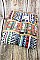 PACK OF ( 12 PCS ) ASSORTED COLOR Aztec Design Coin Purses