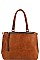 STYLISH PU LEATHER SATCHEL WITH LONG STRAP JYBAD-0003