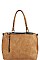 STYLISH PU LEATHER SATCHEL WITH LONG STRAP JYBAD-0003