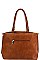 STYLISH PU LEATHER SATCHEL WITH LONG STRAP JYBAD-0003