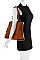 STYLISH PU LEATHER SATCHEL WITH LONG STRAP JYBAD-0003