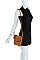 STYLISH SMOOTH PU LEATHER DESIGNER STYLISH ENVELOPE CLUTCH CROSSBODY BAG JY-BAFN-0001