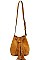 CHIC SMOOTH PU LEATHER TASSELED FASHION SHOULDER BAG JY-BAFN-0002