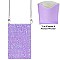 Glam Sparking Rhinestone Crossbody Cell Phone Bag