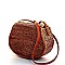 CUTE STYLISH NATURAL WOVEN CROSSBODY BAG