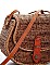 CUTE STYLISH NATURAL WOVEN CROSSBODY BAG