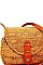 TRENDY NATURAL FIBER WOVEN CROSSBODY BAG