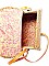 TRENDY NATURAL FIBER WOVEN CROSSBODY BAG