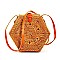 STYLISH HEXAGONAL NATURAL FIBER WOVEN CROSSBODY BAG