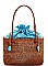 TRENDY NATURAL STRAW WOVEN FASHION TOTE BAG