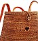 NATURAL FIBERS STRAW WOVEN BACKPACK