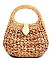 CUTE STYLISH NATURAL FIBER WOVEN PURSE