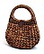 CUTE STYLISH NATURAL FIBER WOVEN PURSE