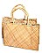 2IN1 TRENDY NATURAL WOVEN TOTE SET