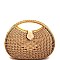 NATURAL STRAW WOVEN CHIC HANDBAG