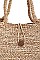 3IN1 DESIGNER CUTE NATURAL FIBER WOVEN SHOPPER SET
