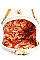 TRENDY NATURAL WOVEN ROUND CROSSBODY BAG