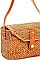 CLASSY CUTE STRAW WOVEN CROSSBODY BAG