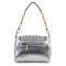 Rhinestone Design Top Flap Petite Handbag