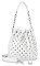 Rhinestone Studded Drawstring Hobo