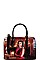 Michelle Obama 2 IN1 TRENDY FASHION BOSTON BAG WITH MATCHING WALLET