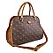 Two Tone Logo Print Satchel