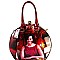 MICHELLE OBAMA BOUTIQUE  JEWEL TOP SATCHEL WALLET SET
