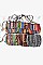 PACK OF ( 12 PCS ) ASSORTED COLOR Boho Vegan Shoulder Bag