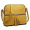 Fashion Tassel Zip Dome Crossbody Bag Satchel