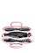 2 IN 1 FAUX LEATHER SOFT PLAID DESIGN TOTE BAG SET