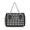 Chain Handle Rhinestone Evening Bag