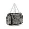 Chain Handle Rhinestone Evening Bag