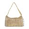 Bow Design Rhinestone Accented Evening Bag