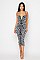 Pack of 6 - Sexy Leopard Style Midi Dress BJBCD50076