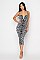 Pack of 6 - Sexy Leopard Style Midi Dress BJBCD50076