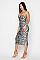 Pack of 6 - Sexy Leopard Style Midi Dress BJBCD50076