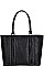 STYLISH MODERN TASSEL AND STUD SHOPPER BAG