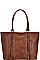 STYLISH MODERN TASSEL AND STUD SHOPPER BAG