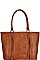 STYLISH MODERN TASSEL AND STUD SHOPPER BAG