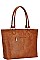 STYLISH MODERN TASSEL AND STUD SHOPPER BAG