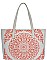 ABSTRACT MANDALA PATTERN EMBROIDERY TOTE BAG