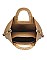2IN1 STYLISH OVAL HANDLE SMOOTH TOTE BAG WITH MINI BAG SET