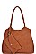 STYLISH FASHION MODERN SATCHEL WITH CLUTCH