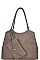 STYLISH FASHION MODERN SATCHEL WITH CLUTCH