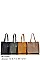 2in1 FASHIONABLE TEXTURED PU LEATHER SOFT TOTE BAG SET JYBGA-5641