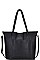 FASHIONABLE SMOOTH PU LEATHER TWISTED HANDLE FASHION TOTE  JYBGA-6080